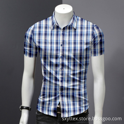 Plaid Yarn Dyed Cotton Fabric Cloth For Shirt